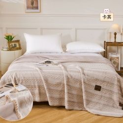 پتو  لاکچری2نفره گیس بافت نوار دوزی