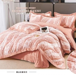 پتو لاکچری 2نفره طرح دار دندون موشی