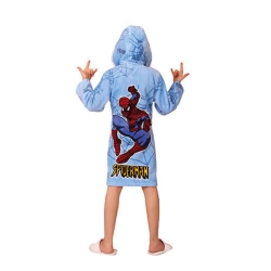 حوله پالتویی کودک طرح مردعنکبوتی سایز 70