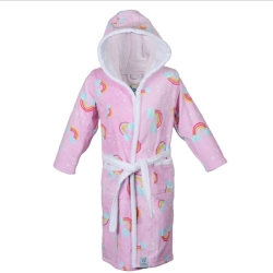 حوله پالتویی کودک طرح تک شاخ سایز 90