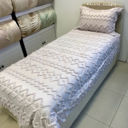 روتختی1 نفره برجسته بوهو 4 تیکه طرح زیگ زاگ استخونی