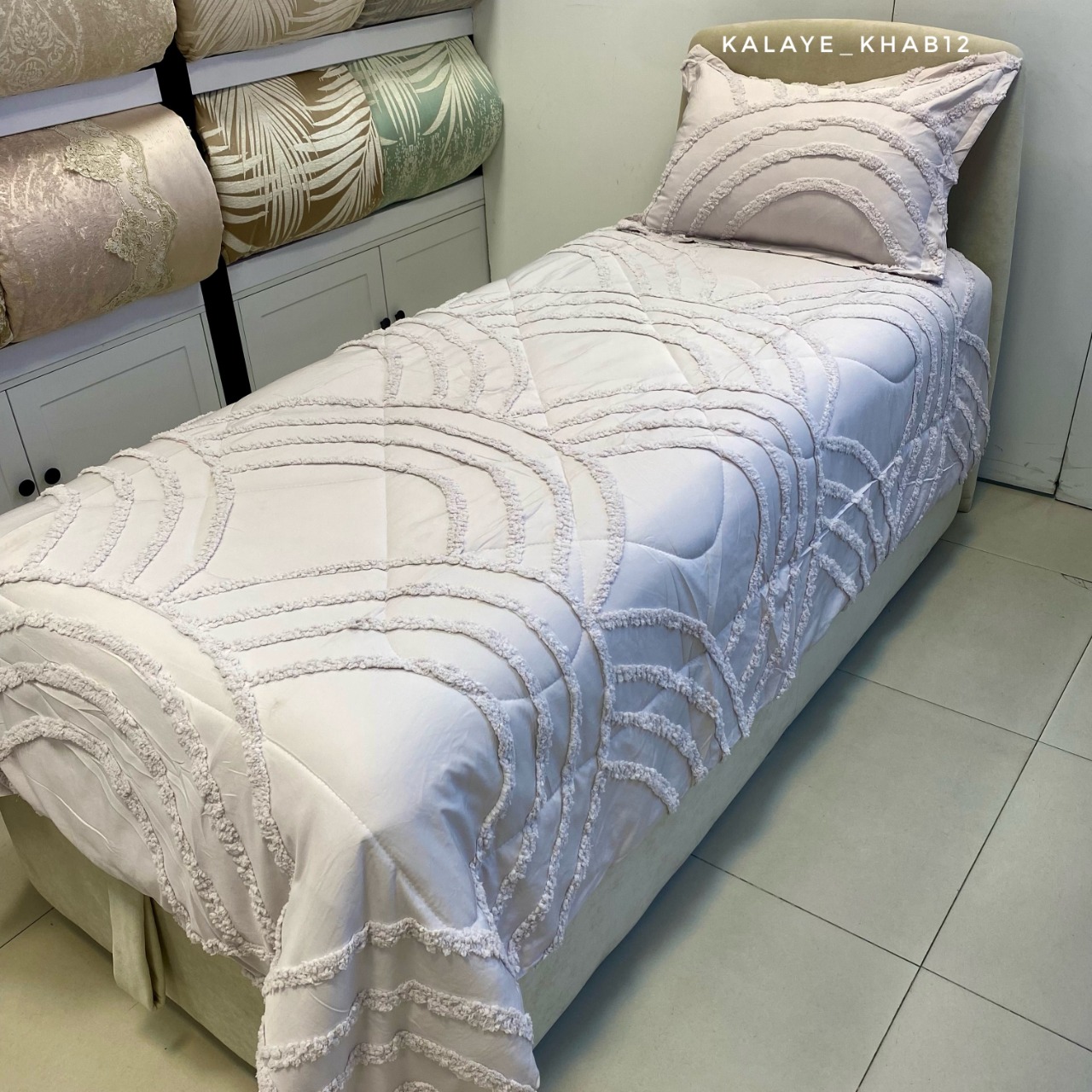 روتختی1 نفره برجسته بوهو 4 تیکه طرح نیم دایره استخونی