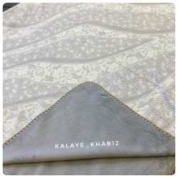 پتو لاکچری 2نفره طرح دار دندون موشی یاسی