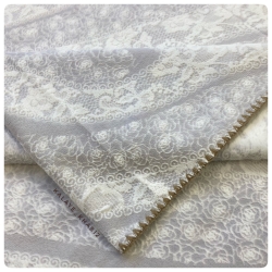 پتو لاکچری 2نفره طرح دار دندون موشی یاسی