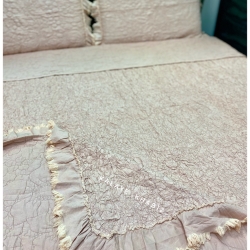 روتختی 2نفره بهاره چین دار کاغذی 3 تیکه صورتی