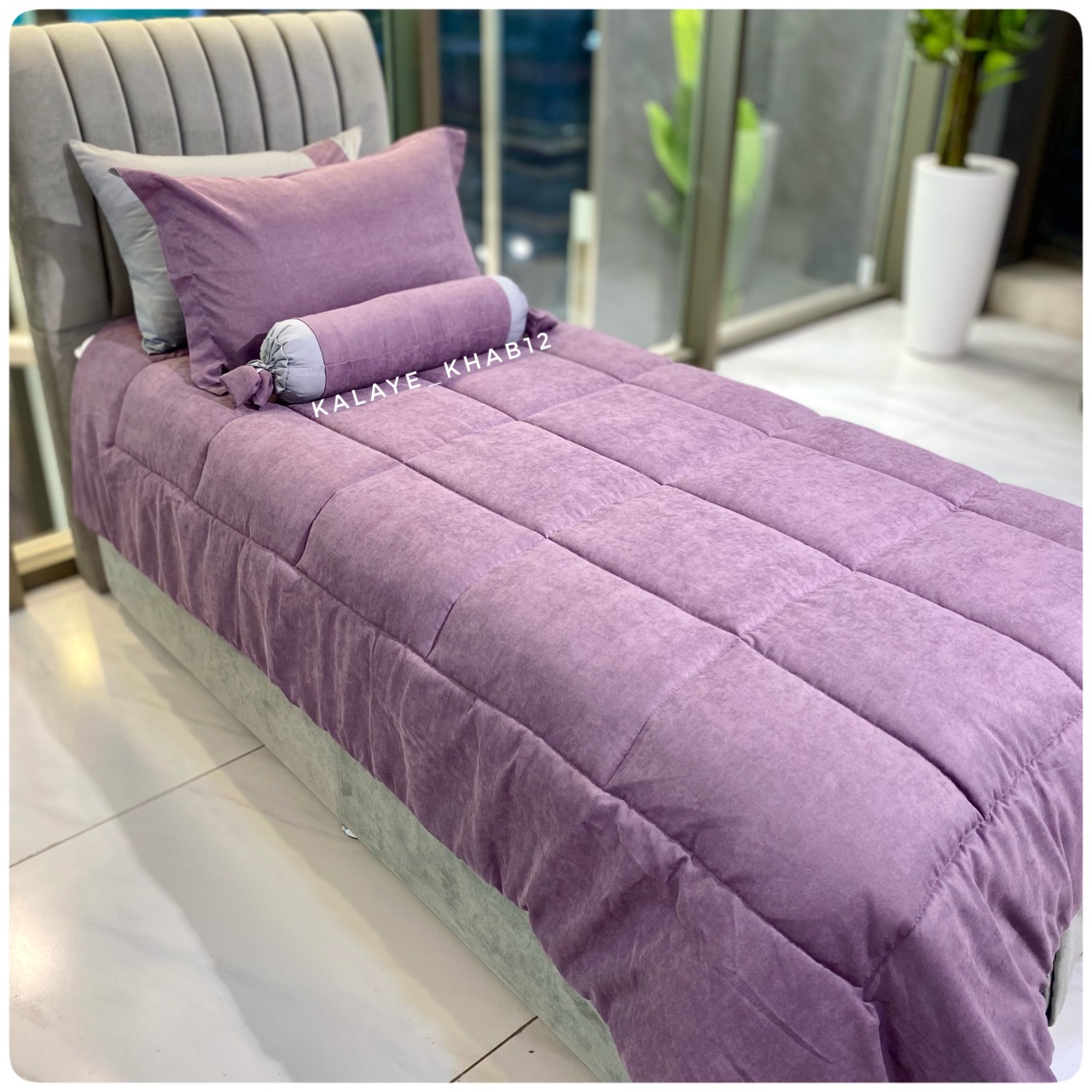 روتختی هازان 1نفره 5تیکه بنفش روشن کد3540
