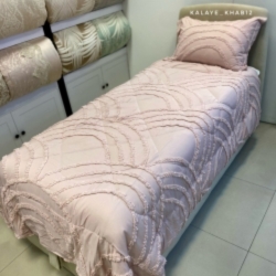 روتختی2 نفره برجسته بوهو 6 تیکه طرح نیم دایره صورتی