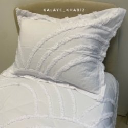 روتختی2 نفره برجسته بوهو 6 تیکه طرح نیم دایره سفید