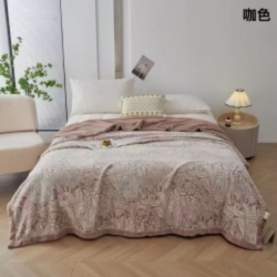 پتو گوسفندی ضخیم طرحدار 2نفره کالباسی