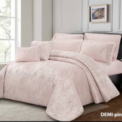 روتختی ژاکارد طرح دمی صورتی