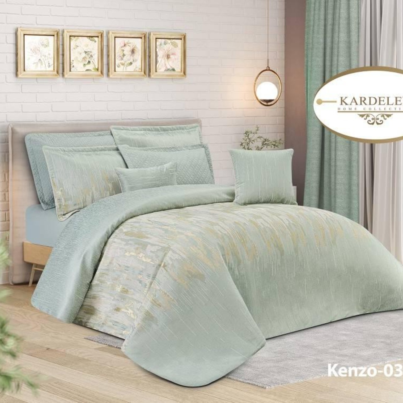 روتختی ژاکارد طرح کنزو سبز