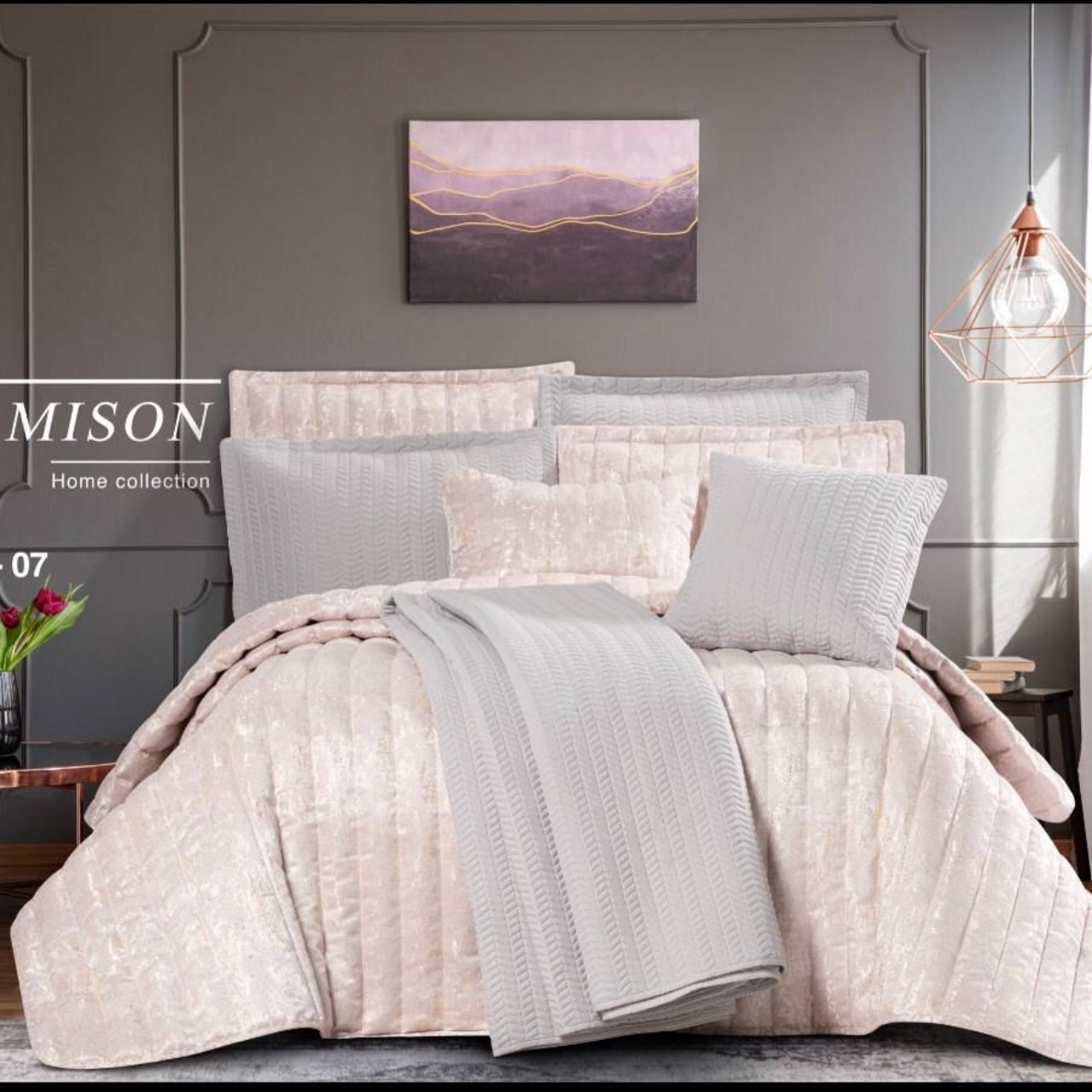 روتختی ژاکارد طرح ژینا صورتی