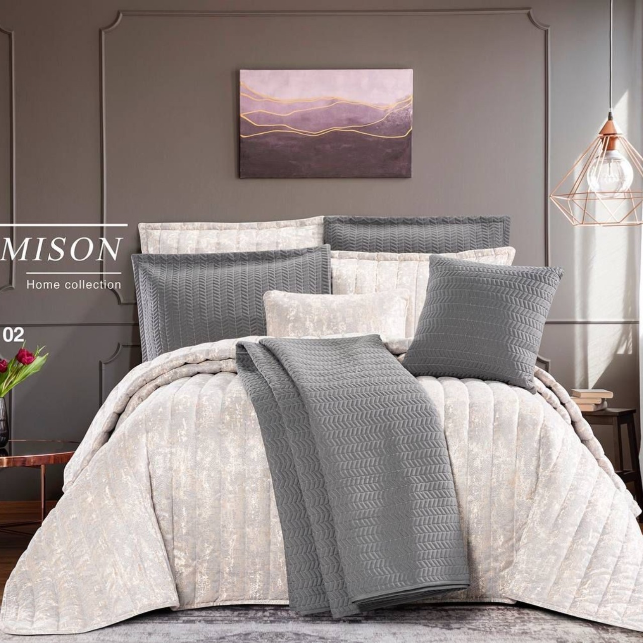 روتختی ژاکارد طرح ژینا نقره ای